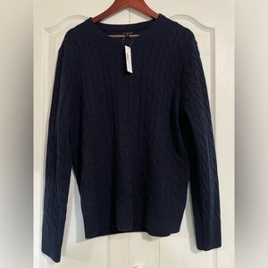 Men’s Large 100% Cashmere J. Crew Sweater, NWT